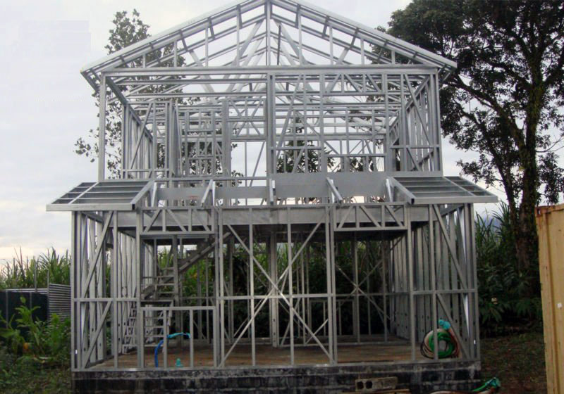 casa structura metalica, proiect casa structura metalica, casa metal