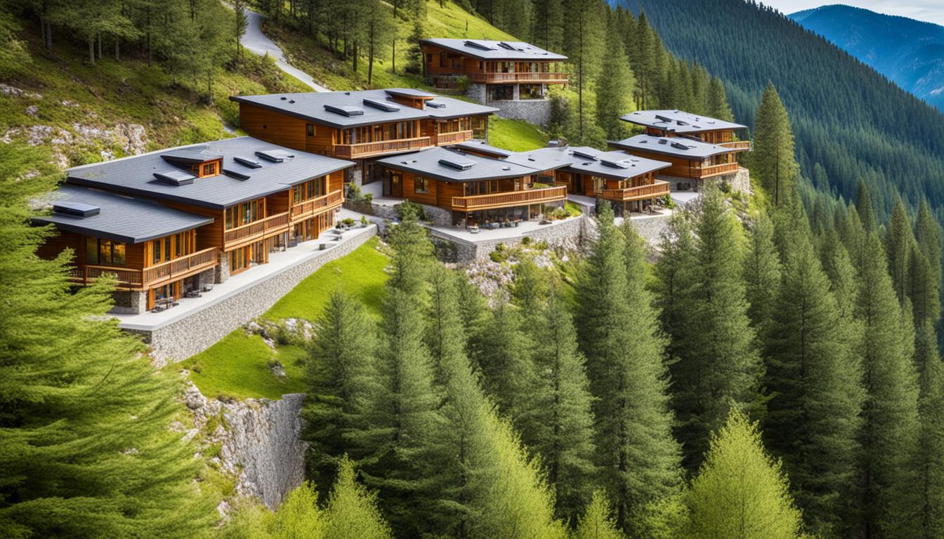 proiecte case de vacanță pe teren înclinat